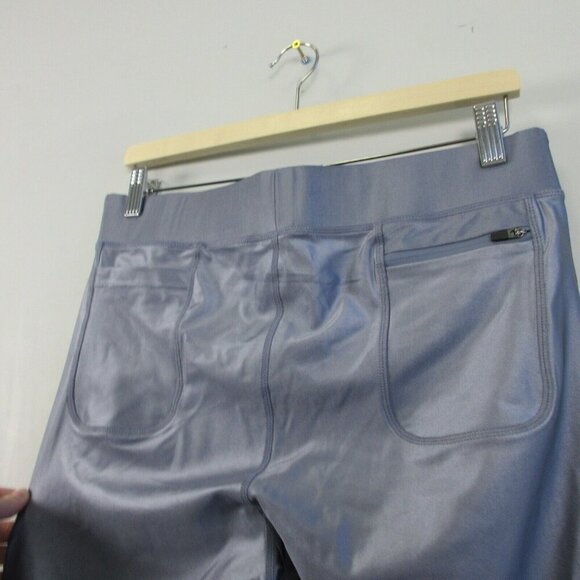 Kapow Meggings Elastic Waist Ankle Leggings Men's L Purple Fitness Workout 280 - Picture 7 of 14